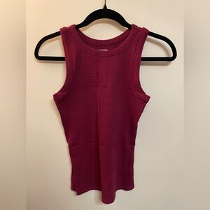 Maurices Ribbed Tank Top in Rich Burgundy size small